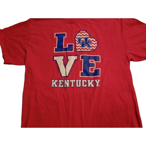 Gildan T-Shirt Unisex Large Pink NCAA UK Kentucky Wildcats Love B-Ball Pullover - Picture 2 of 8